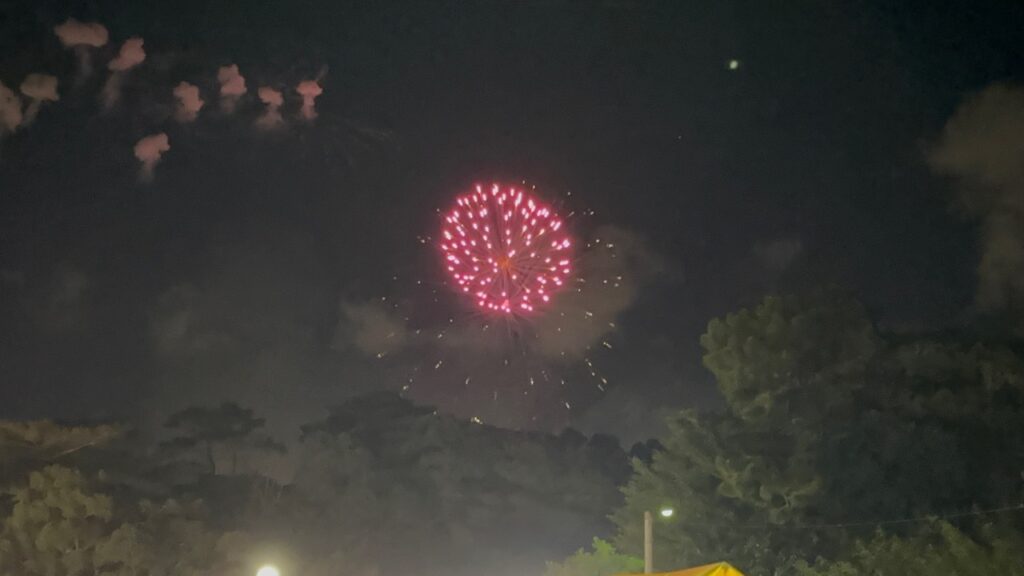 てだこ祭り花火