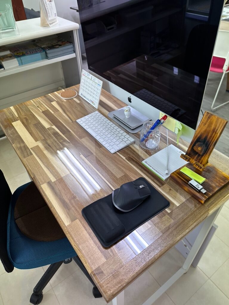 PCデスク　机　天板交換