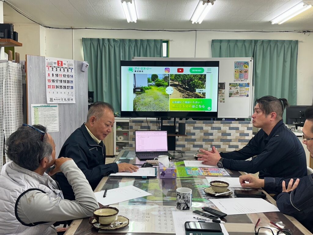 販売店　意見交換会　草なしくん