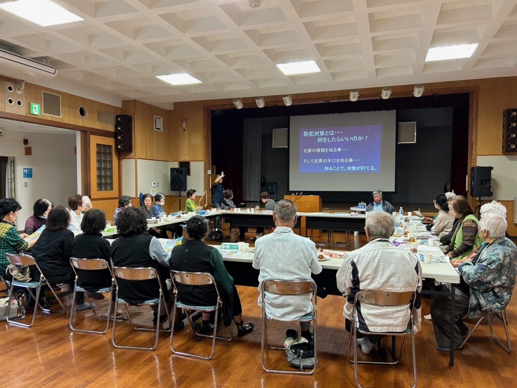 浦添市伊祖自治会　防犯対策講話　防犯対策