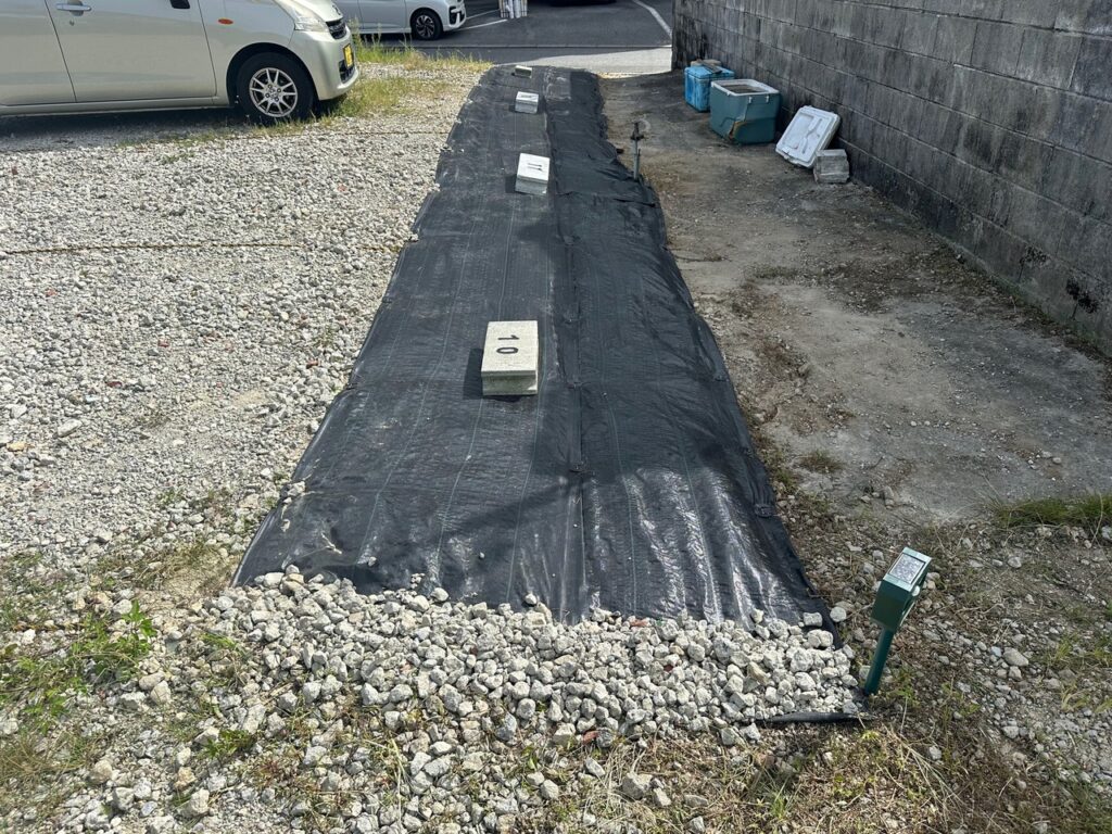 傾斜地 雑草対策 防草シート