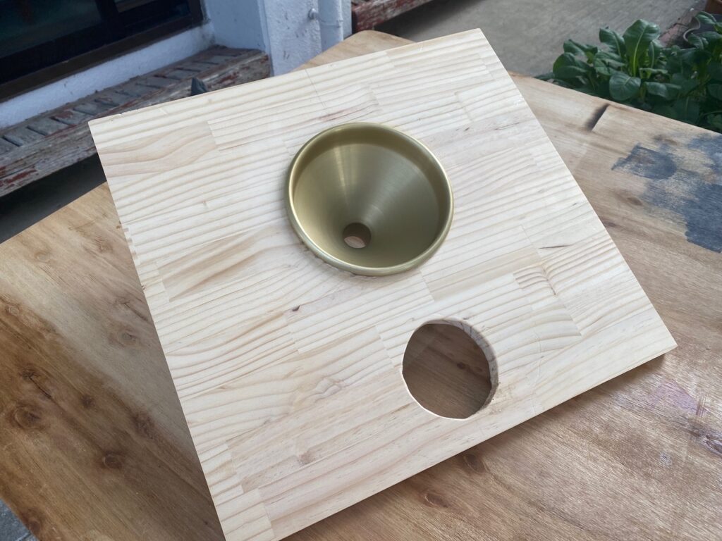 じょうご設置 ゴミ箱作成