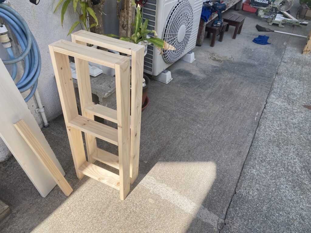 棚作り　ハンドメイド　手作り