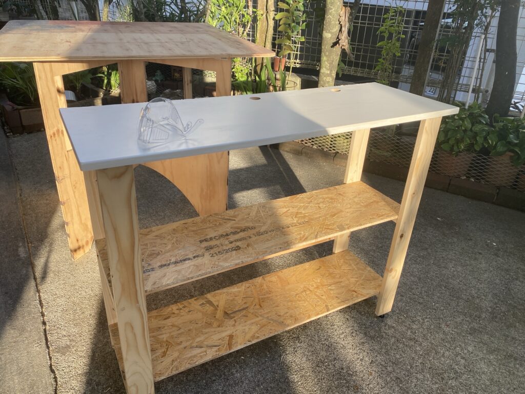 手作りの棚　製作　楽しい