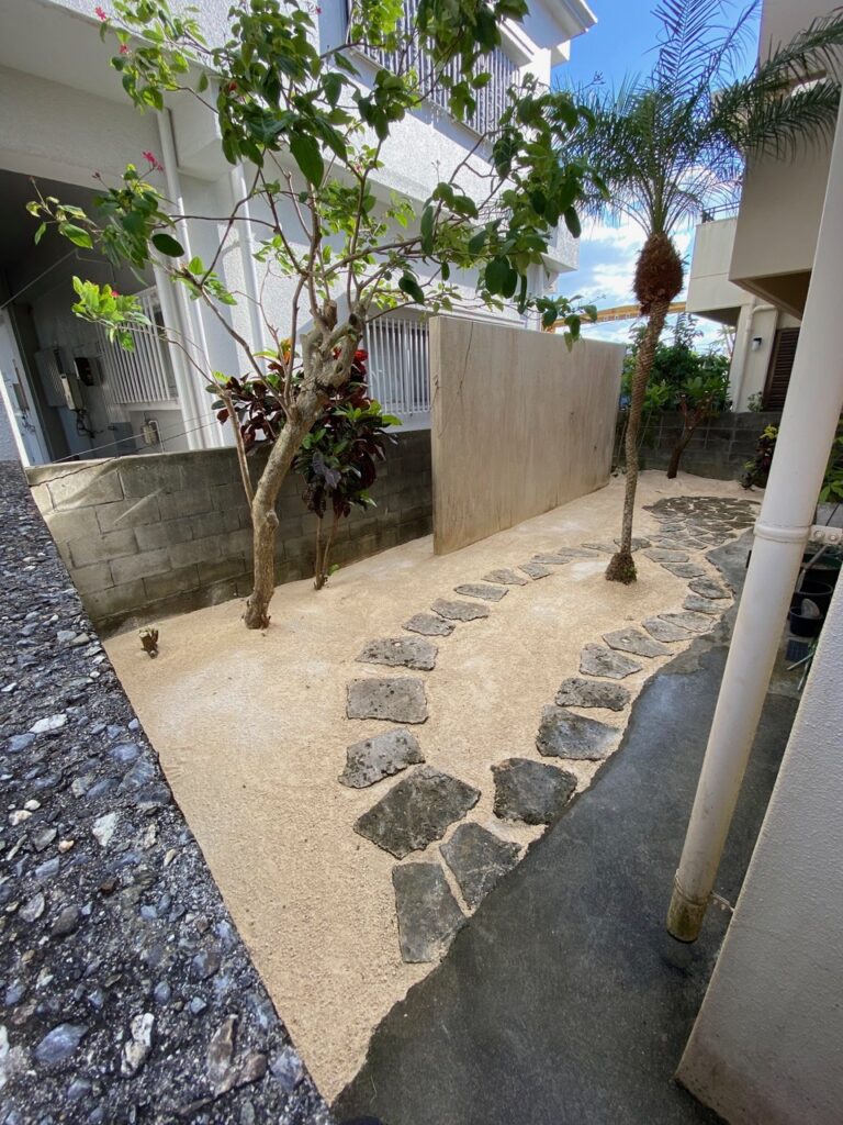 草なしくん施工後　雑草対策　沖縄