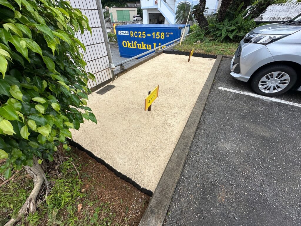 草なしくん施工後　雑草対策　頑固な雑草