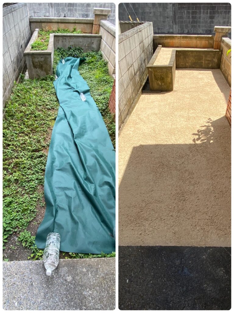 雑草対策 草なしくん 大風対策