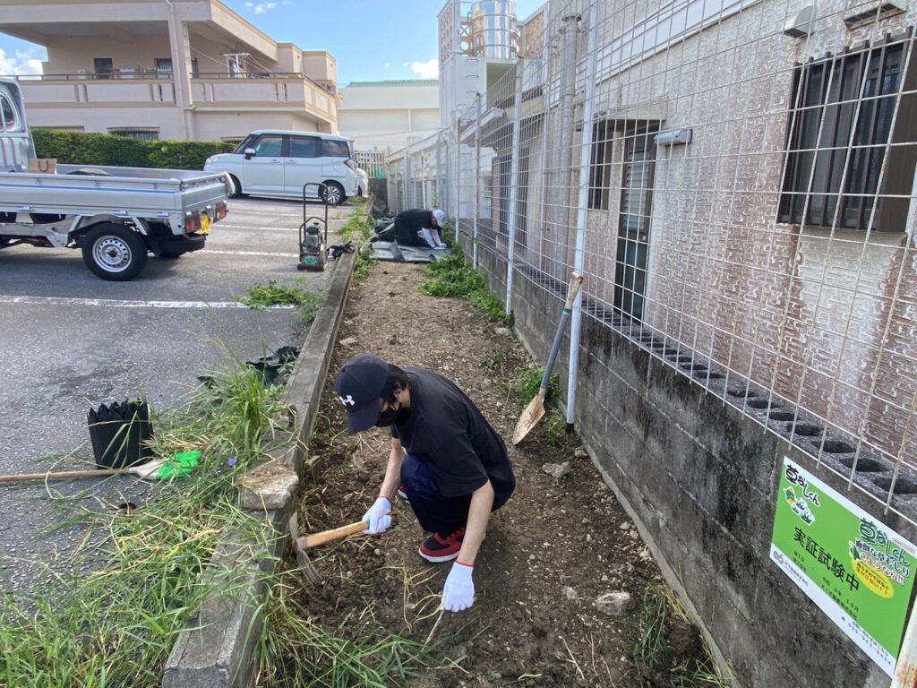 草なしくん 施行 草刈り